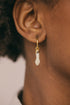 IVORY COLOR HAND EARRING SILVER